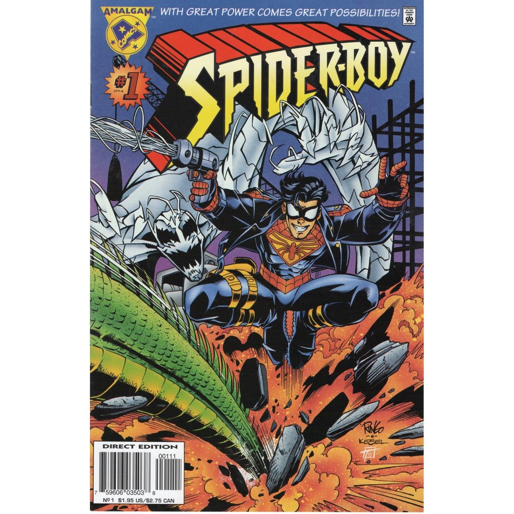 Spider-Boy 1 Amalgam Comics 1996 Marvel DC Crossover First Appearance VF Direct